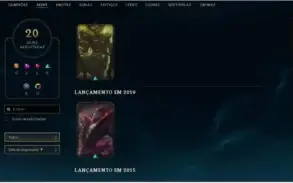 Conta lol diamante 4 70% winrate