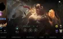 Conta ex monarca com 100 skins.