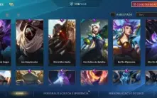 Conta ex monarca com 100 skins.