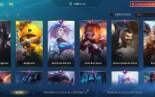 Conta ex monarca com 100 skins.
