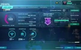 CONTA PALADINS,  LVL133, 1.5KK OURO, VIP3, + 256 SKINS + ETC