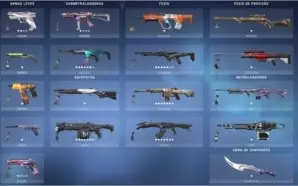 CONTA VALORANT COM SKINS - 600 REAIS GASTOS