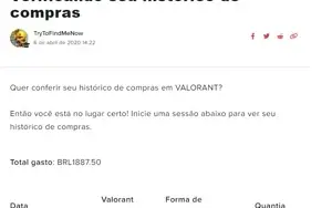 Conta Valorant Ascendente 1 + R$1900 gastos em skins + Todos