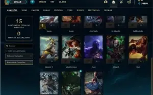 Conta ouro 3 com 23 Champs e 13 Fragmentos de skins