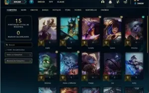 Conta ouro 3 com 23 Champs e 13 Fragmentos de skins