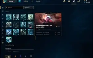 Conta ouro 3 com 23 Champs e 13 Fragmentos de skins