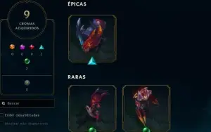 Conta HandLV Antiga LOL -166  SKIN - All CHAMPS