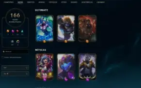 Conta HandLV Antiga LOL -166  SKIN - All CHAMPS