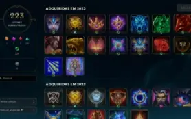 Conta HandLV Antiga LOL -166  SKIN - All CHAMPS