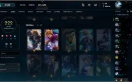 Conta lol full champ, 212 skins (ultimates e outras boas )