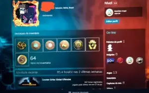 Csgo Prime + 7 Medalhas