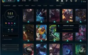CONTA PLATINA 161 SKINS 285 ICONES NUNCA TOMOU BAN 2015