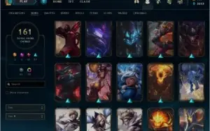 CONTA PLATINA 161 SKINS 285 ICONES NUNCA TOMOU BAN 2015