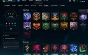 Conta LOL PLATINA