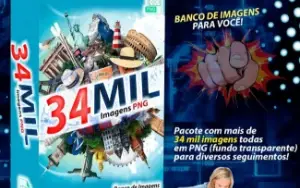 Pack com 34 Mil Imagens em PNG