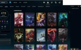 CONTA LOL 478 SKINS + CONTA NO VALORANT