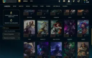Conta Unranked com 32 Champs e 7 Skins + 7 Cromas