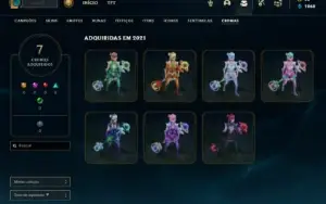Conta Unranked com 32 Champs e 7 Skins + 7 Cromas