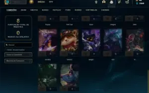 Conta Unranked com 32 Champs e 7 Skins + 7 Cromas