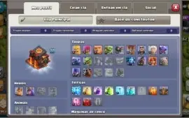 CONTA DE CLASH OF CLANS CV10
