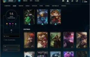 Conta bronze 2 com 16 skins e 36 champs