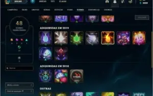 Conta bronze 2 com 16 skins e 36 champs