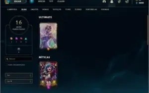 Conta bronze 2 com 16 skins e 36 champs