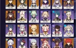 Conta Genshin AR 57 / 8 personagens 5* / 5 armas 5*