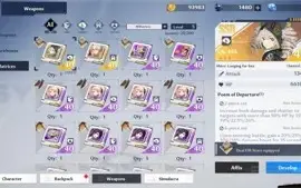 Tower of Fantasy, Samir 2★/ King 1★ / Nemesis 0★, 13,2K CP