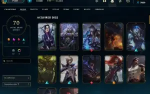 Conta desde 2013 / 70 skins / mmr d4