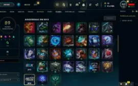 Conta LOL LVL 32 | 128 Campeões| 86 Skins |UNRANKED| 2013