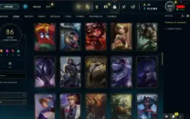 Conta LOL LVL 32 | 128 Campeões| 86 Skins |UNRANKED| 2013