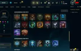 Conta LOL LVL 32 | 128 Campeões| 86 Skins |UNRANKED| 2013