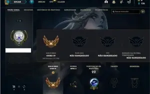 Conta ouro 4 com 27 Champs e 1 Skin