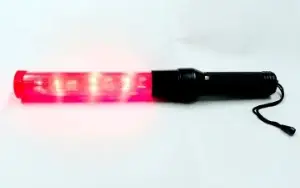 Bastão Sinalizador De Trânsito Vermelho Led 41cm Lanterna