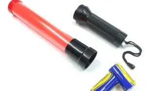 Bastão Sinalizador De Trânsito Vermelho Led 41cm Lanterna