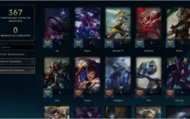 CONTA LOL LVL 200+ 105CHAMPS 42Skins SMURF