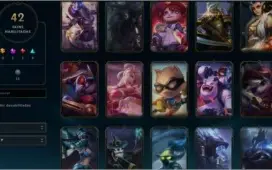 CONTA LOL LVL 200+ 105CHAMPS 42Skins SMURF