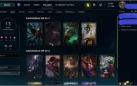 Conta Nvl 112 Platina II 56 champs 13 Skins por R$120,00