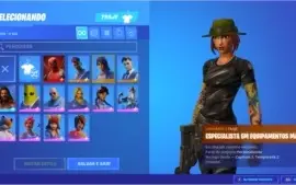 Conta de Fortnite com 14 skins passe capítulo 2