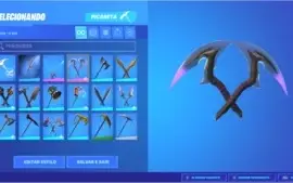 Conta de Fortnite com 14 skins passe capítulo 2