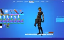 Conta de Fortnite com 14 skins passe capítulo 2
