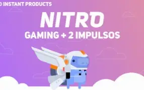 Discord Nitro Gaming 3 Mêses + 6 Impulsos