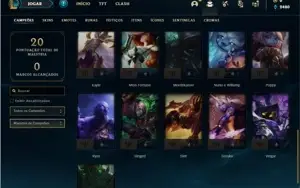 Conta ouro 2 com 31 Champs e 2 Skins + 14 Fragmentos de Skin