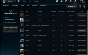 Conta ouro 2 com 31 Champs e 2 Skins + 14 Fragmentos de Skin
