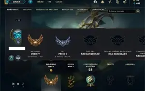 Conta ouro 4 com 26 Champs e 3 Skins + 2 Fragmentos