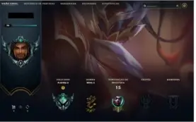 Conta LoL Rank Platina 2  MMR de D3/D2.Sem e-mail confirmado