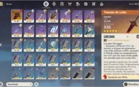 VENDO 5 ⭐ DILUC C1 + TÚMULO DO LOBO + JEAN