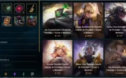 Conta com 9 miticas e 104 pontos prestigios!