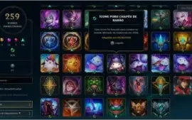 Conta com 9 miticas e 104 pontos prestigios!